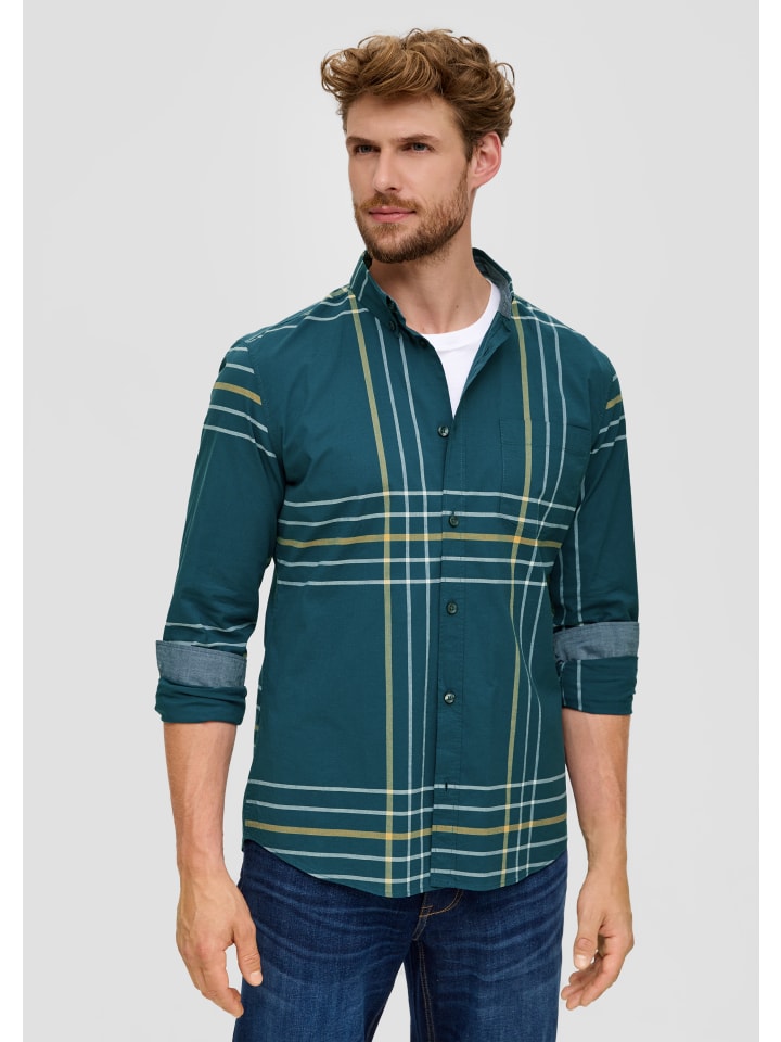 

Рубашка 69N2_темно-бирюзового цвета s.Oliver