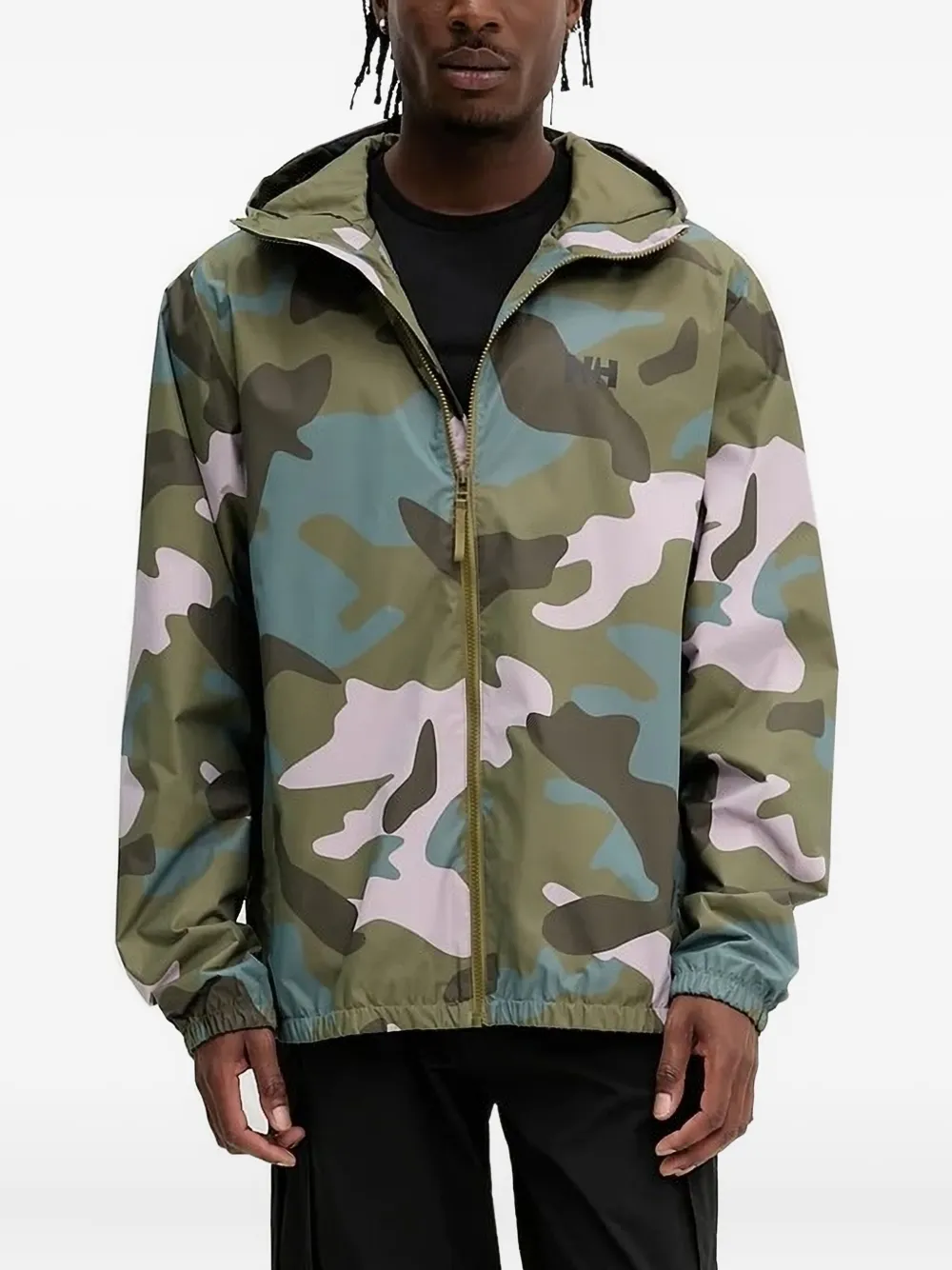 

Камуфляжная куртка с капюшоном Helly Hansen, зеленый