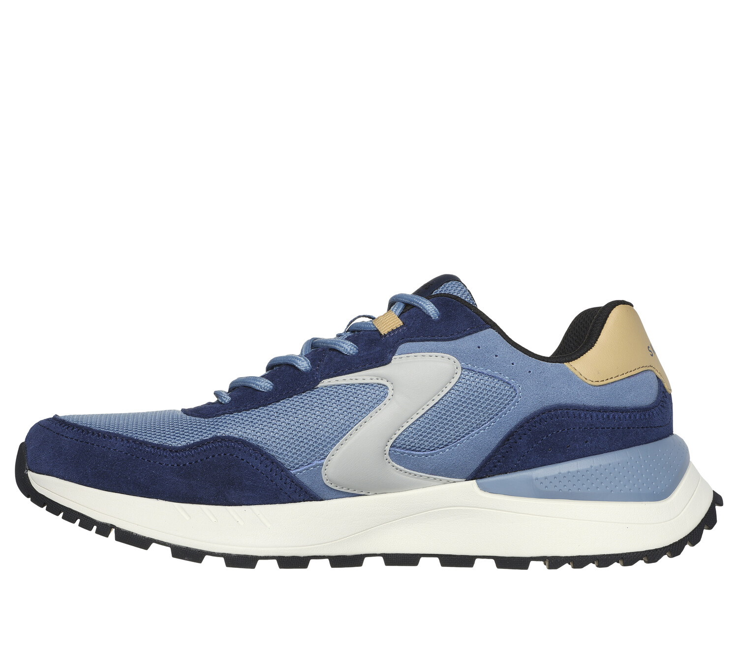 Низкие кроссовки Skechers FURY FURY LACE LOW, цвет Braun/Grau/Blau/Gelb — фото 4
