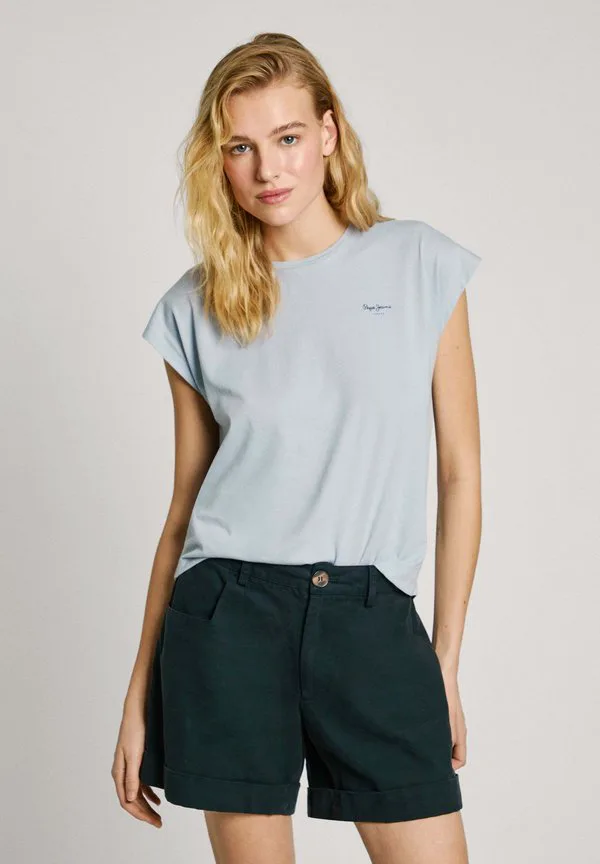 

Базовая футболка blooma Pepe Jeans, Dazed Blue, Синий, Базовая футболка blooma Pepe Jeans, Dazed Blue