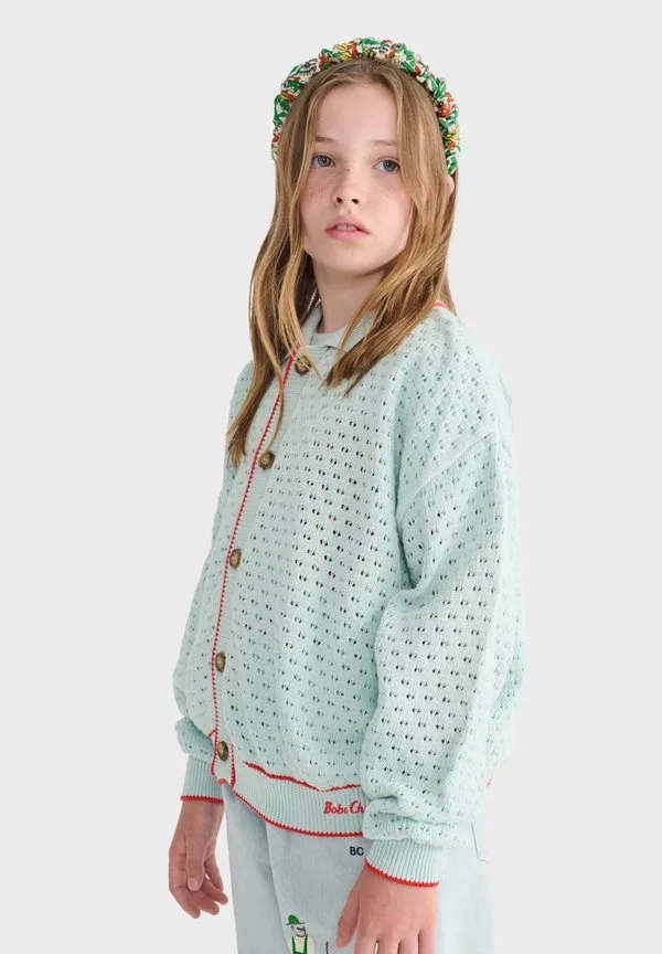 Ажурный кардиган Bobo Choses, Light Blue — фото 3