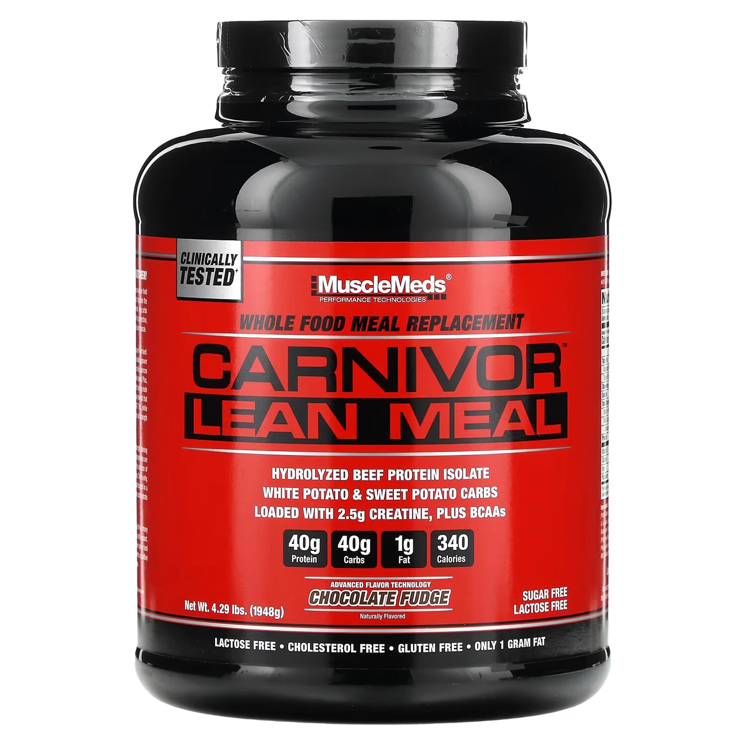 

Шоколадная помадка MuscleMeds Carnivor Lean Meal без сахара