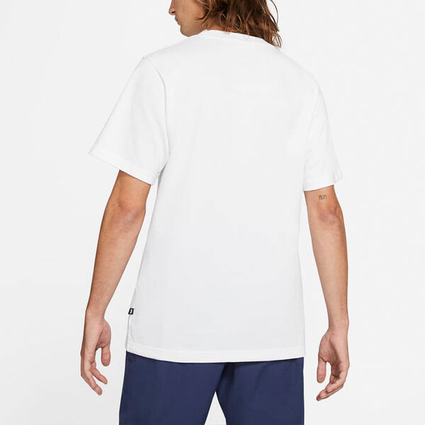 Футболка sb x carpet company crossover printing round neck sports short sleeve us edition white Nike, белый — фото 4