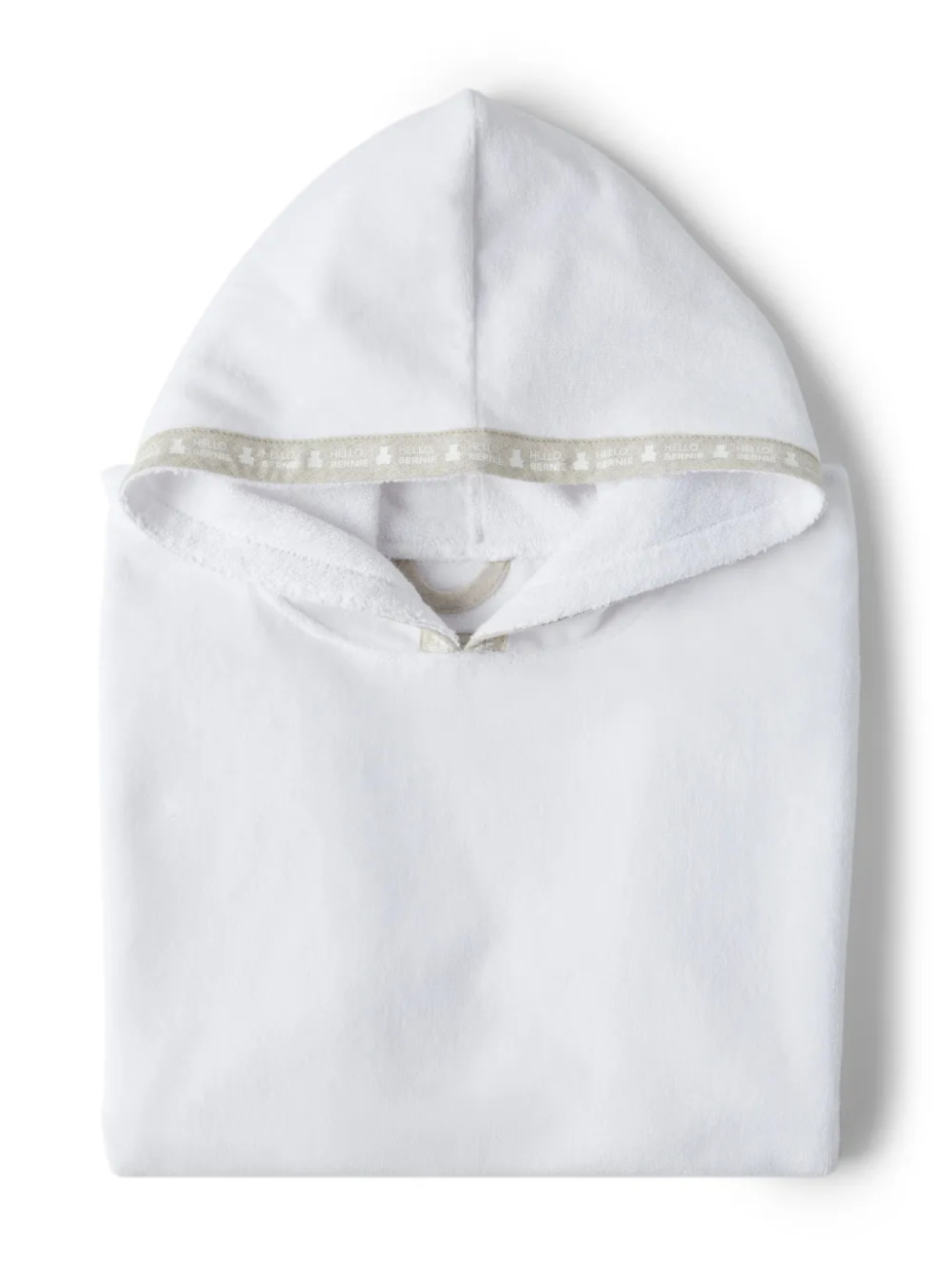 

Толстовка Brunello Cucinelli Kids пончо с логотипом, белый