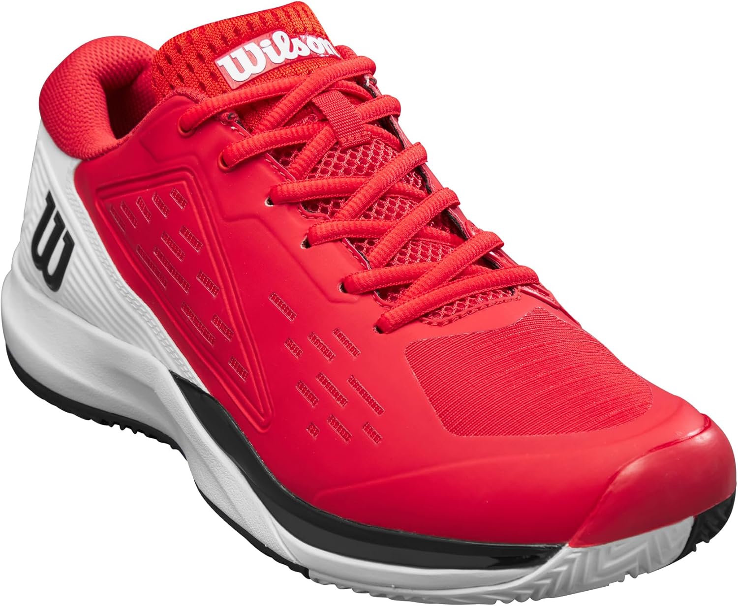 Мужские теннисные кроссовки Wilson Rush Pro Ace, белый/черный/красный — фото 2