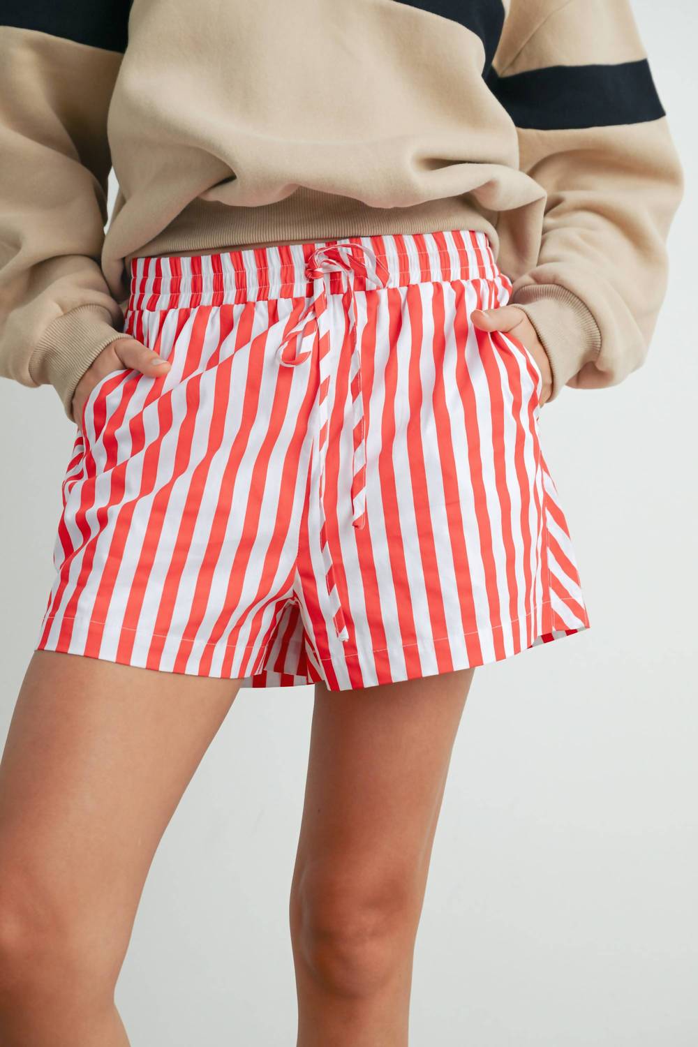 

Шорты Striped Boxer Shorts In Red / Ivory Buttermelon