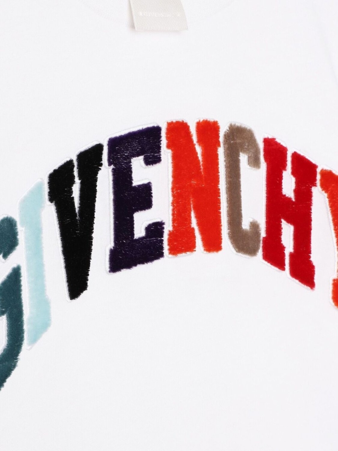 Givenchy Kids футболка с вышитым логотипом, белый — фото 3