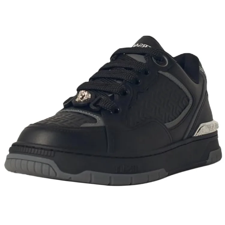 VERSACE Greca Low top Skateboard Shoes мужские Black — фото 4
