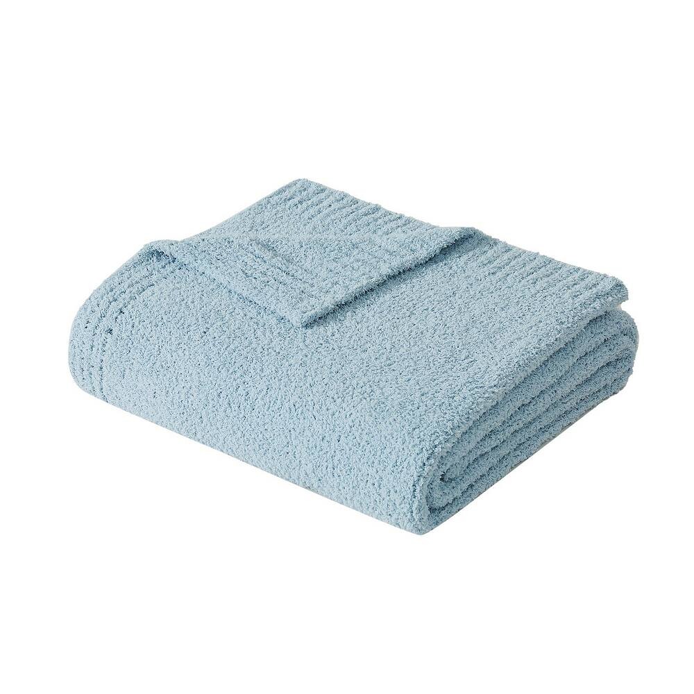 

По-настоящему мягкое уютное вязаное одеяло Truly Soft, цвет Light Blue