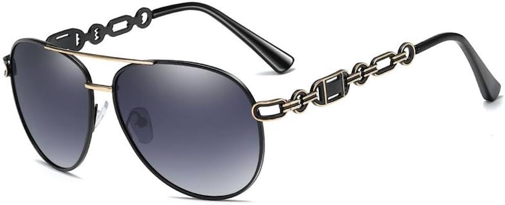 

Женские солнцезащитные очки в винтажном стиле, металлические, с полой конструкцией, для вождения, защита от ультрафиолета UV400, модель SUN4128 Generic, Black Gradual Grey