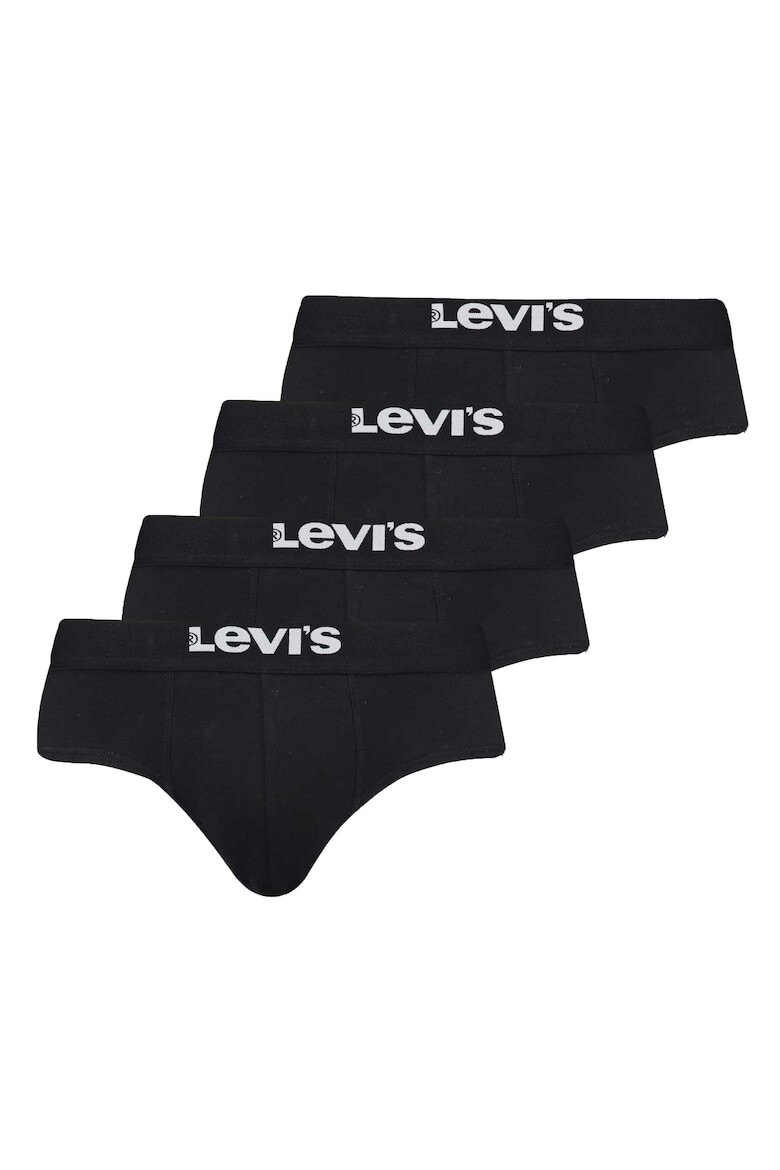 

Трусы с логотипом на талии, 4 пары Levi'S, черный