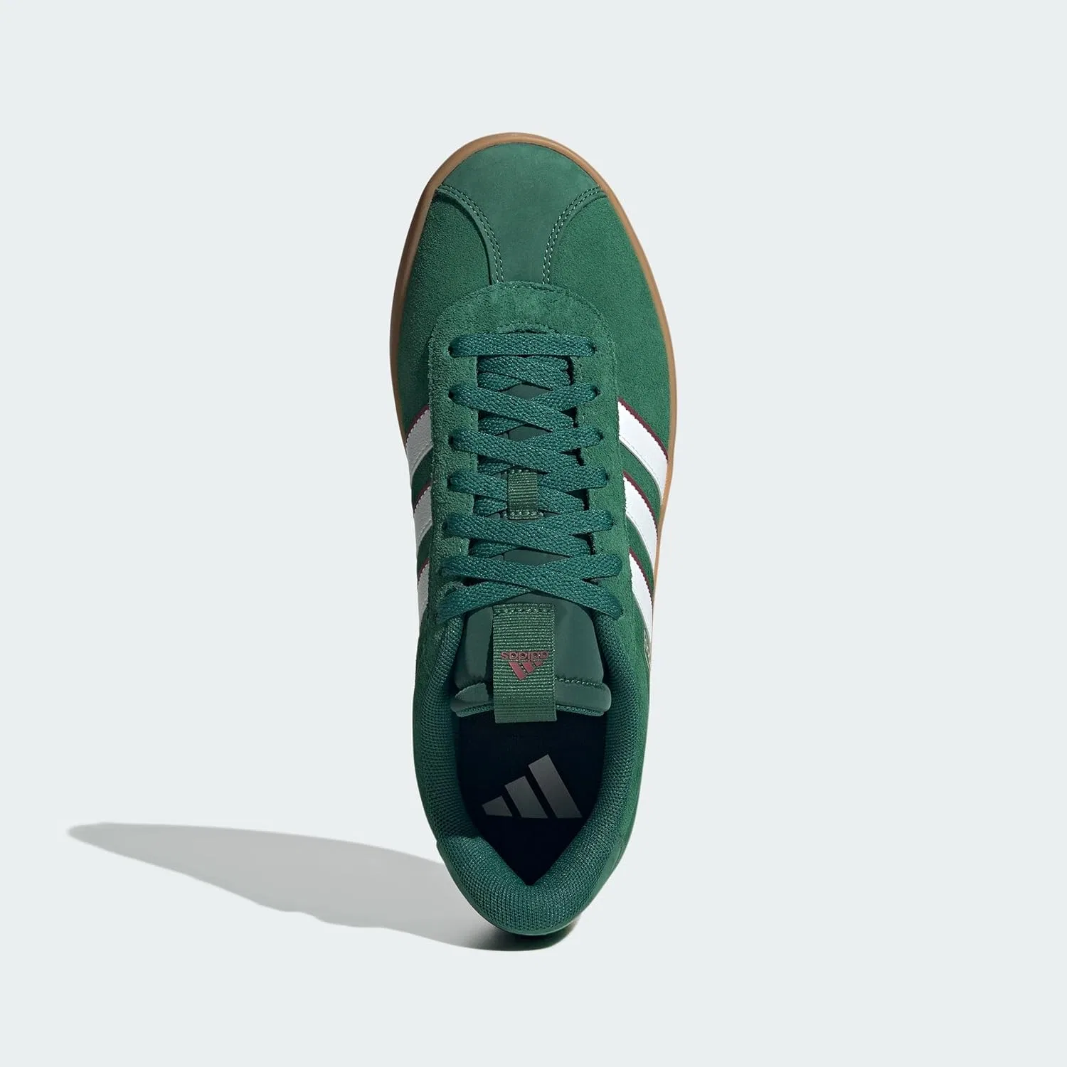 Кроссовки мужские adidas, цвет Dark Green/White/Collegiate Burgundy — фото 4