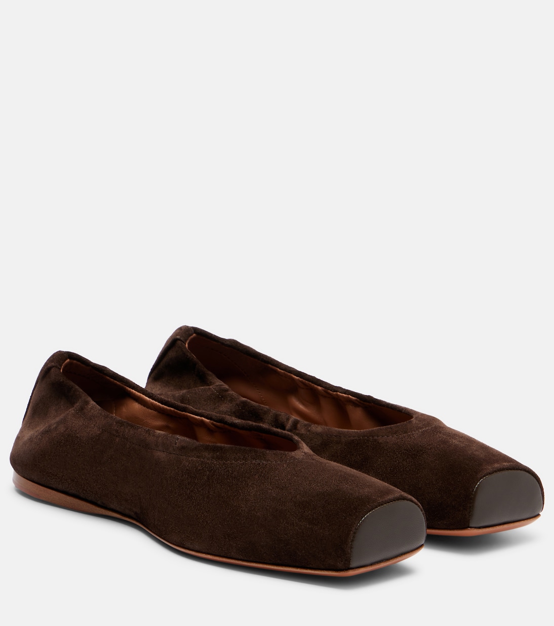 Замшевые балетки Alaïa, Brun Fonce