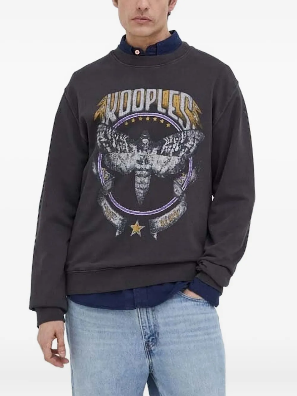 

Толстовка с принтом The Kooples, серый