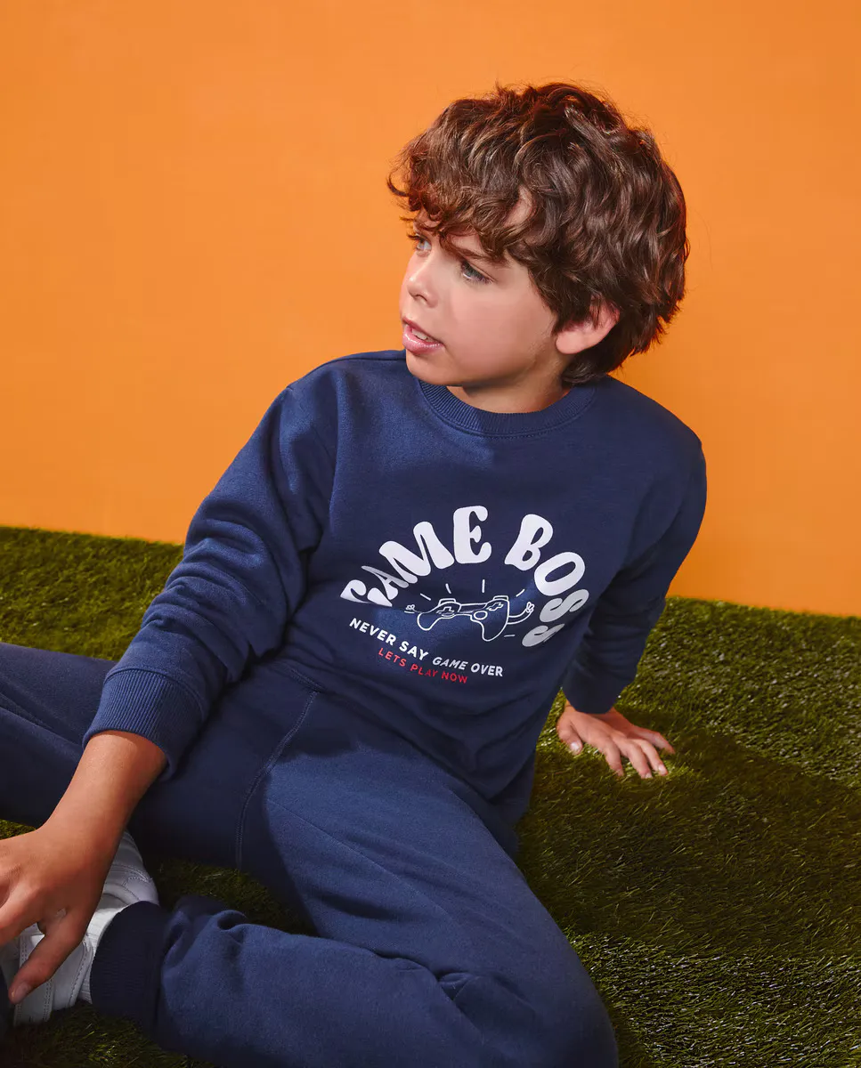 

Флисовая толстовка Kids El Corte Inglés, темно-синий