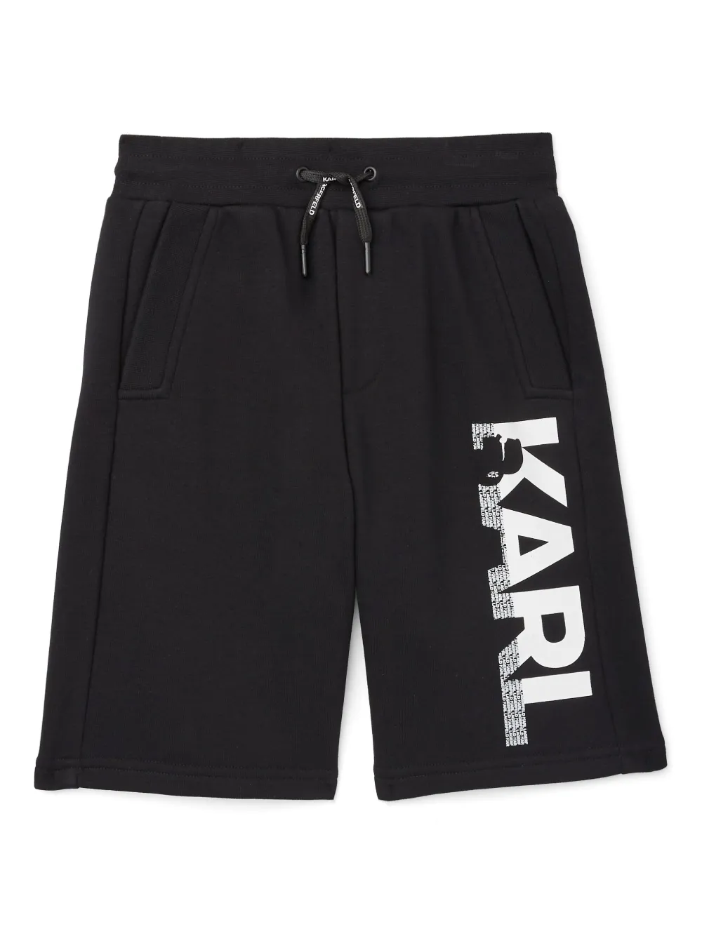 

Шорты-бермуды с логотипом KARL LAGERFELD KIDS, черный