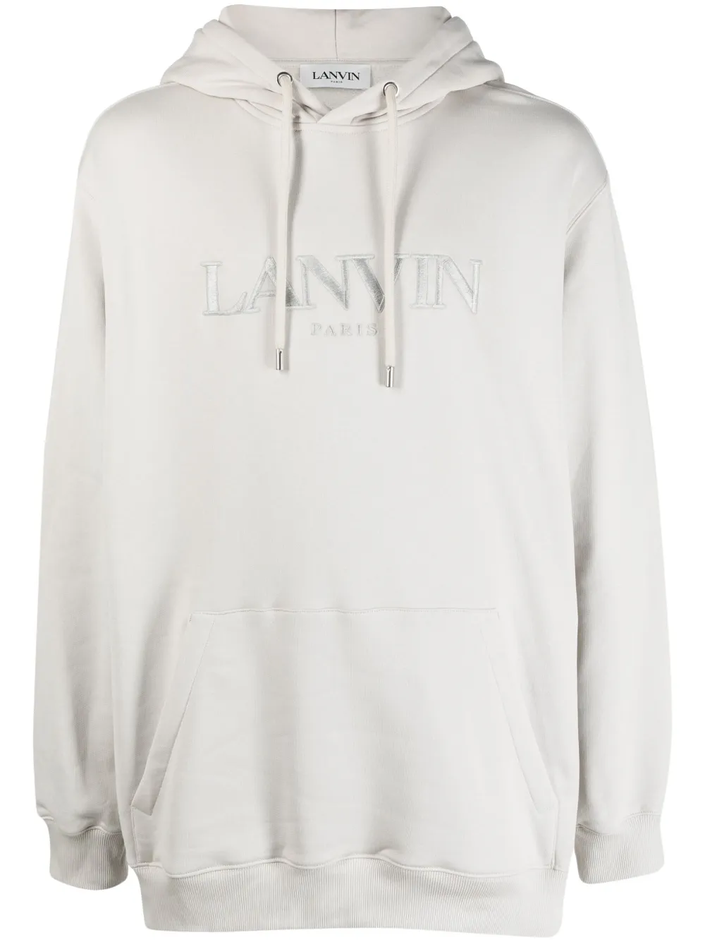 

Худи с вышитым логотипом Lanvin, серый
