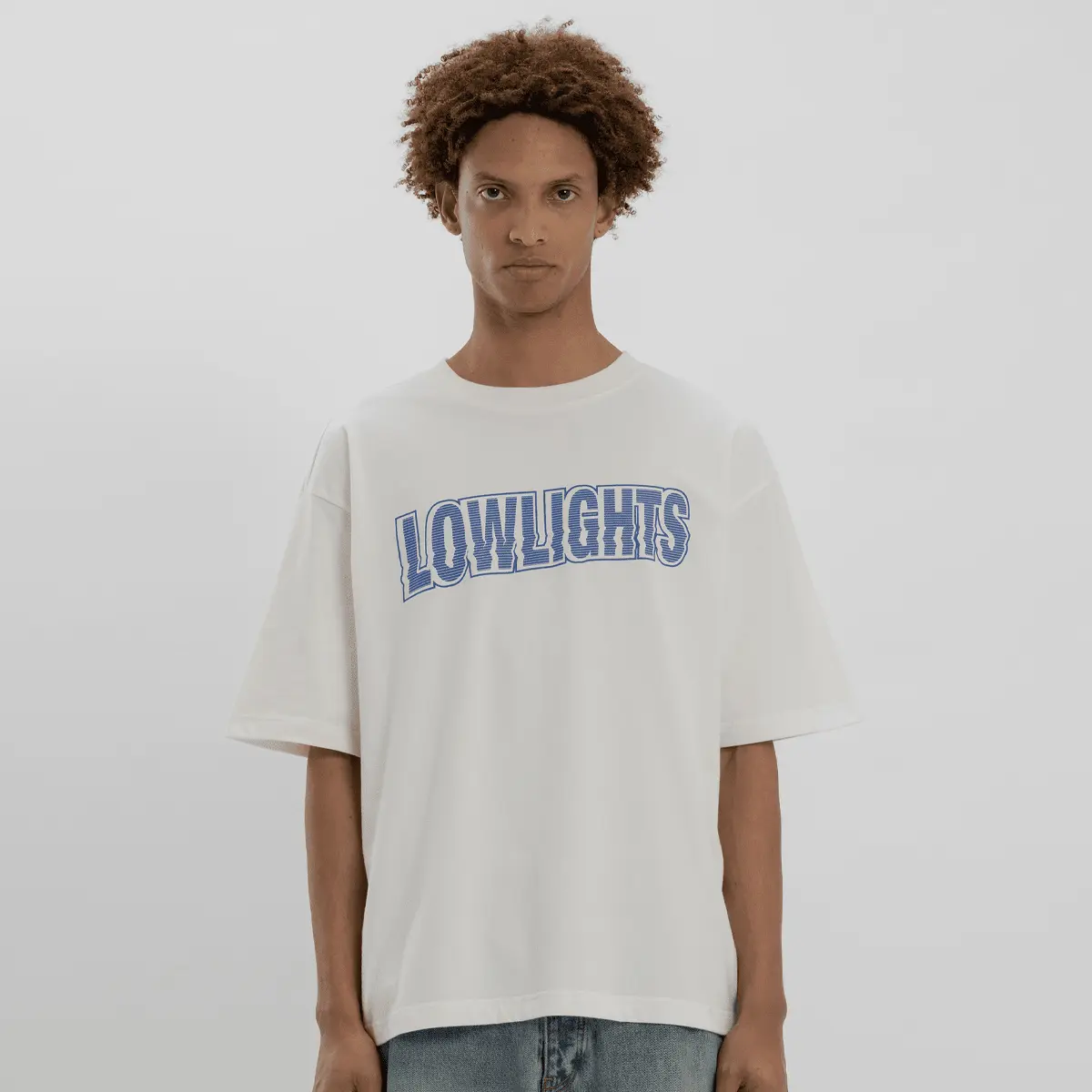 

Футболка Low Lights Studios Waves T-Shirt, белый/синий
