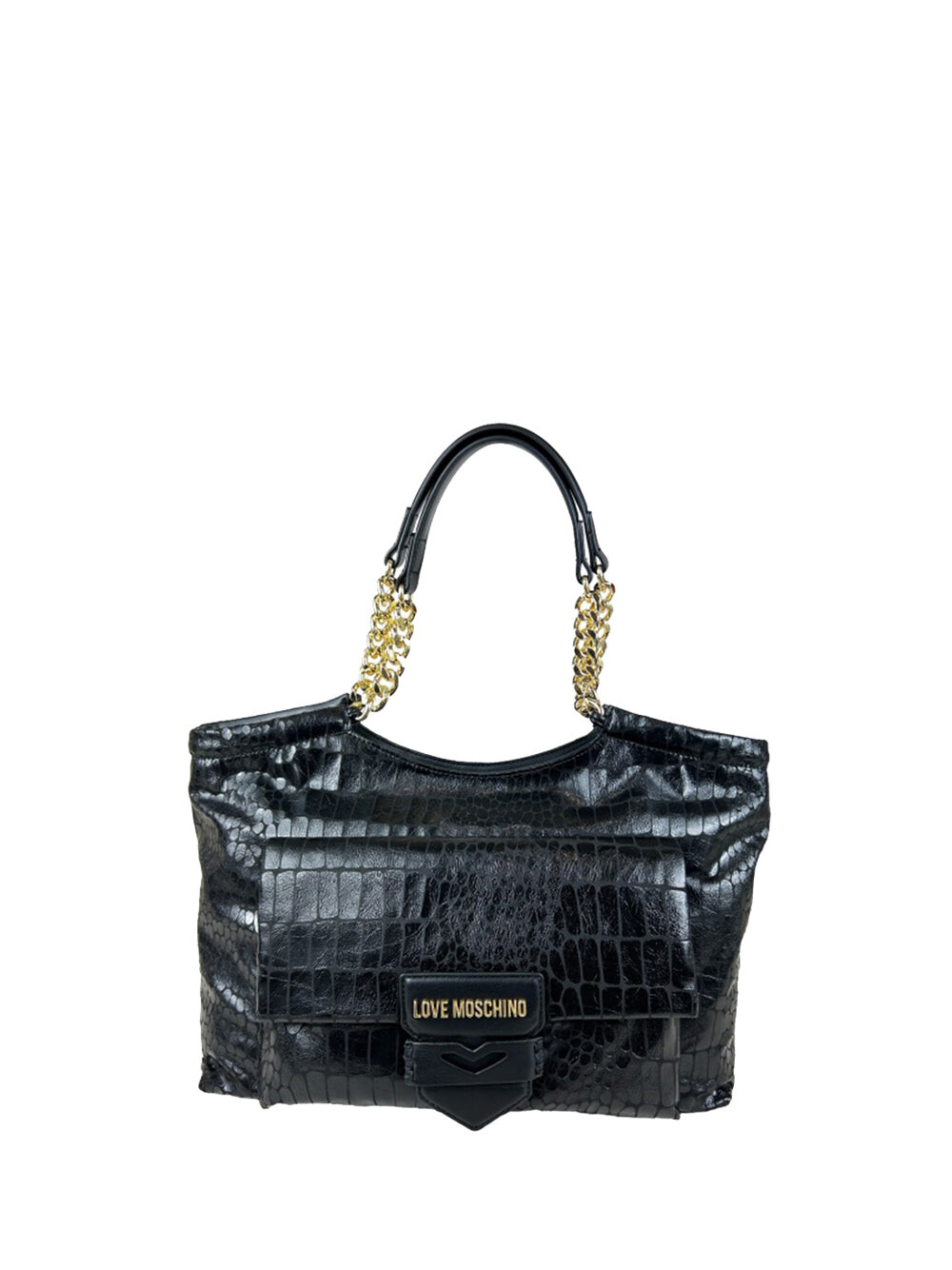 

Черный женский шоппер Moschino