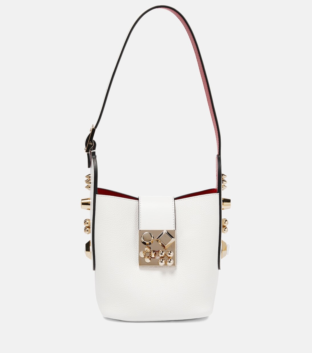 

Сумка-ведро Carasky Mini из кожи Christian Louboutin, белый