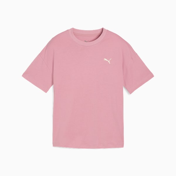Футболка свободного кроя для больших детей Puma Wardrobe Essentials, розовый — фото 4