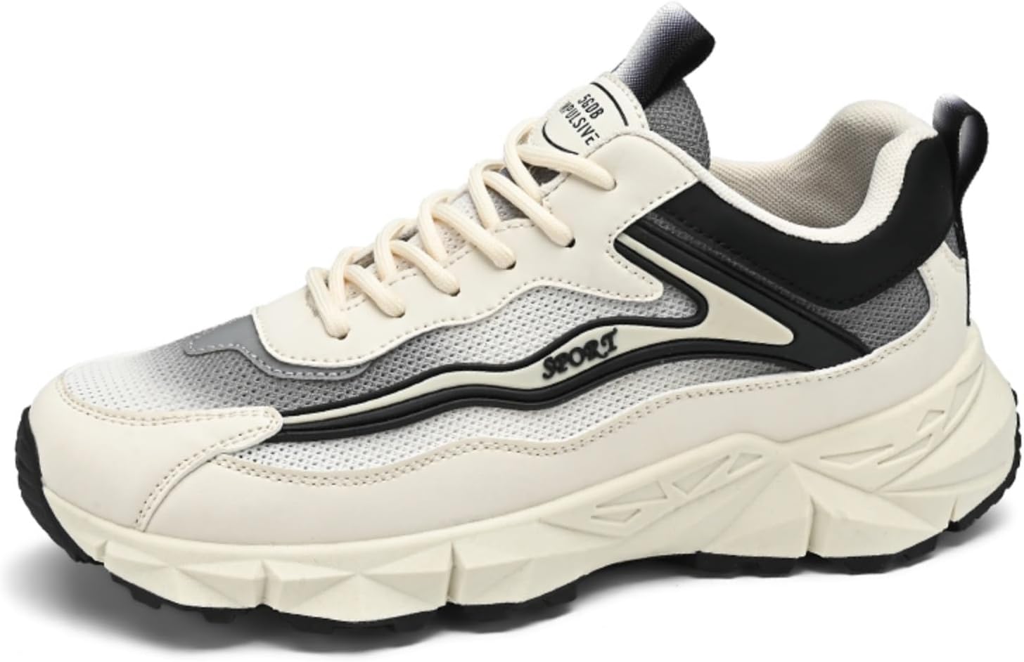 

Мужские кроссовки для бега и ходьбы: амортизирующие для комфорта. Подходят для тенниса и повседневного использования, обеспечивая надежную поддержку Kpdwfms, белый