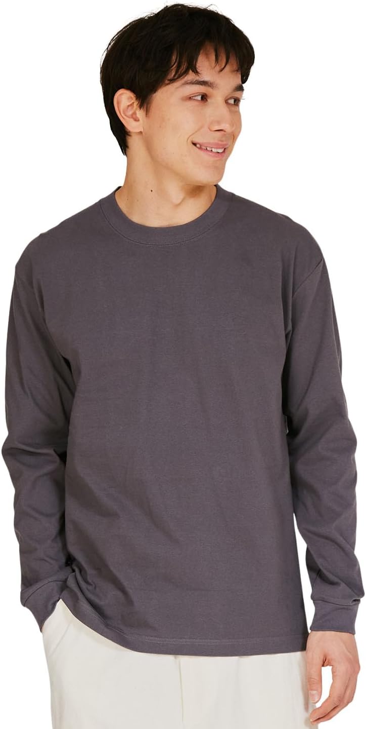 

Мужская футболка с длинным рукавом Hanes Beefy-T H5186, комплект из 1 предмета, 100% хлопок, плотная ткань, однотонная, темно-серый