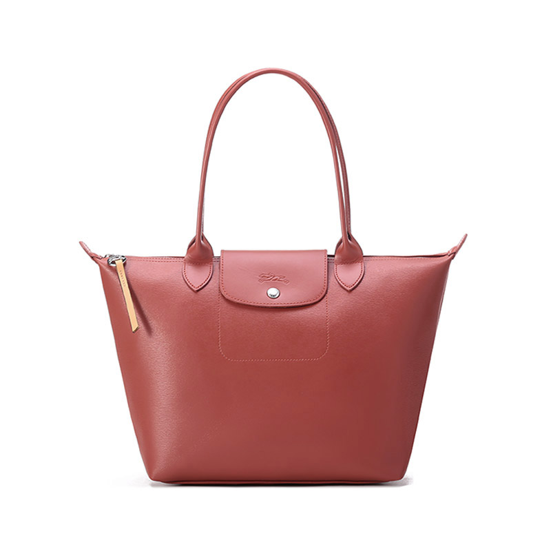 

Сумка Le Pliage City Coated Canvas Dumpling, женская наплечная сумка Trumpets terracotta LONGCHAMP, Terracotta