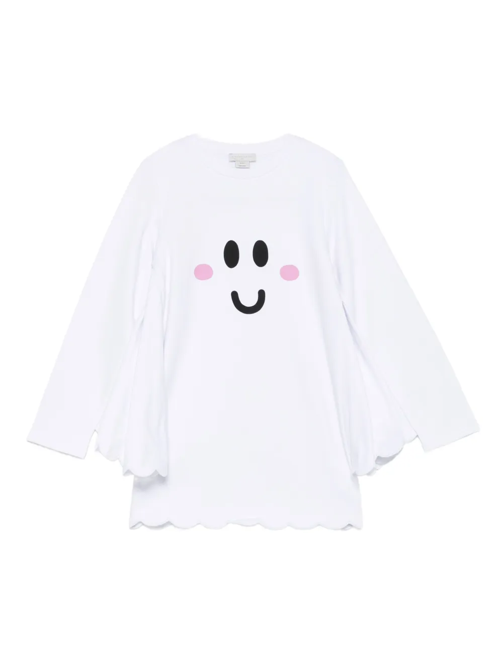 

Платье с фестончатым подолом Stella McCartney Kids, белый