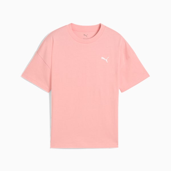 Футболка свободного кроя для больших детей Puma Wardrobe Essentials, розовый — фото 4