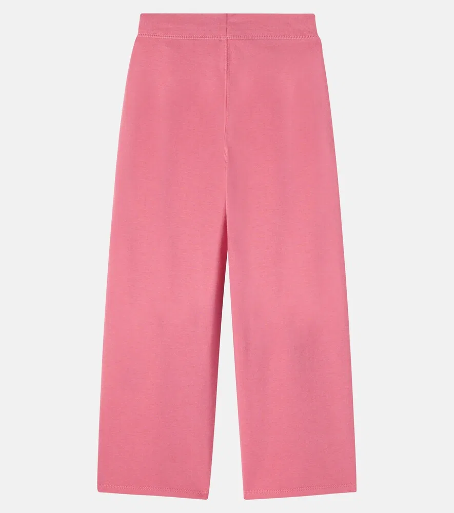 Спортивные штаны из смесовой хлопковой ткани Polo Ralph Lauren Kids, розовый — фото 2