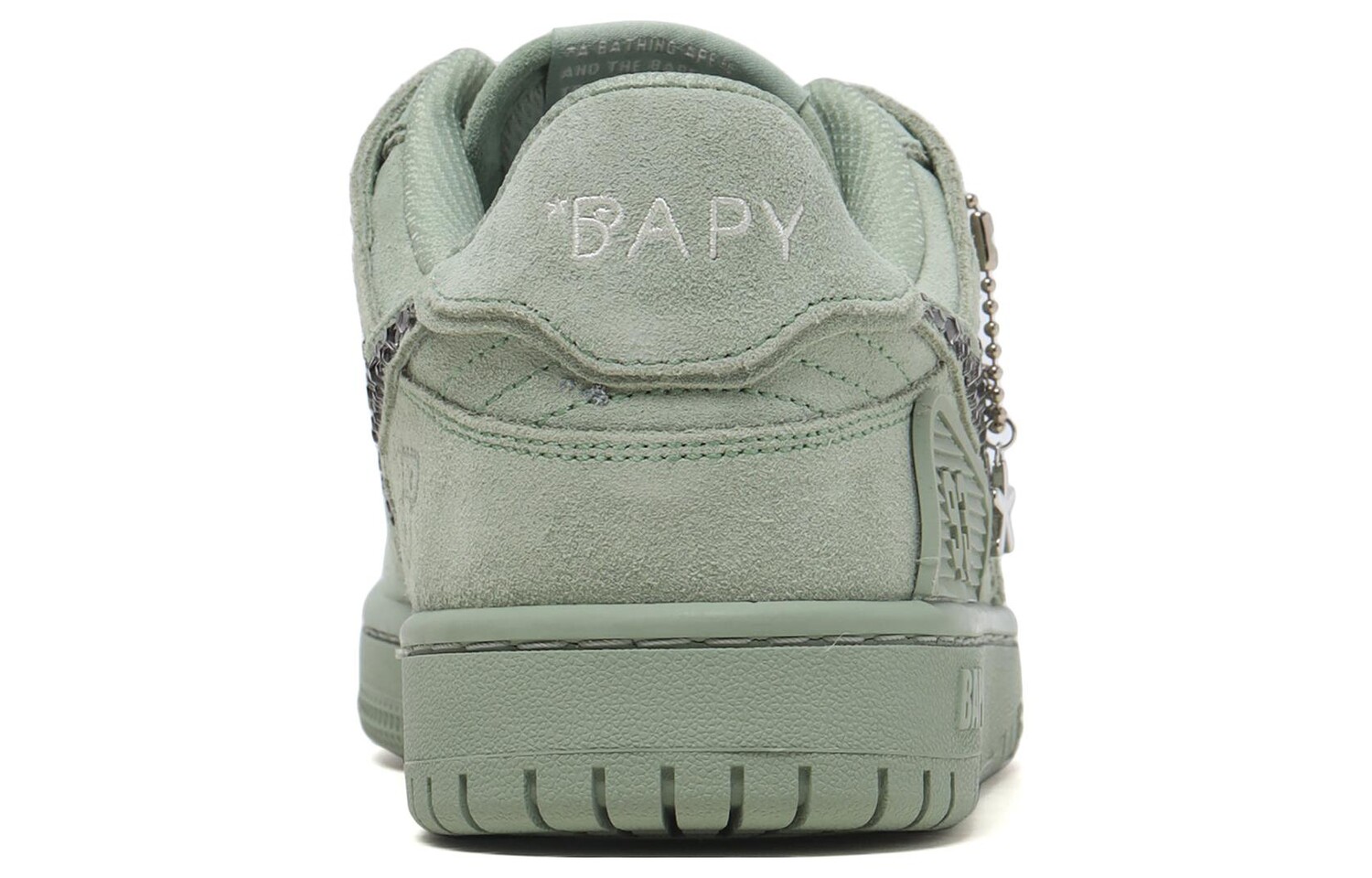 Кроссовки A BATHING APE SK8 Skateboarding Shoes Women's Low-top Green, зеленый — фото 4