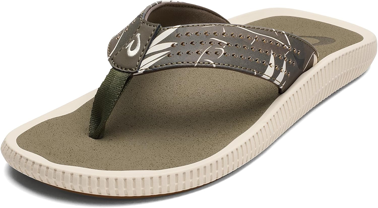 

Мужские пляжные сандалии OLUKAI Ulele, водонепроницаемые шлепанцы, поддержка свода стопы и комфортная посадка, легкие и прочные, улучшенное сцепление и устойчивость, Hunter/Aloha