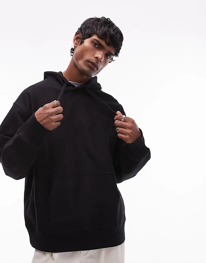

Толстовка ARKET oversize с капюшоном черного цвета