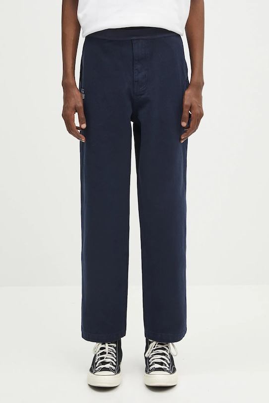 

Хлопковые брюки Classic Worker Chino Evisu, темно-синий