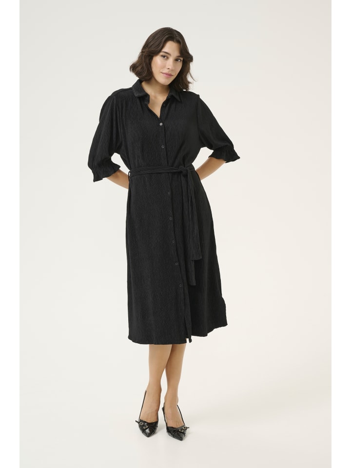 

Платье до колена Kaffe, глубокий черный