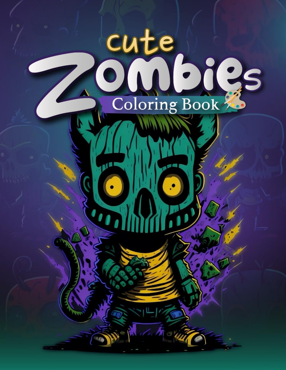

Cute Zombie Coloring Book: 50 Cute Zombie Yet Spooky Designs! (Independently published)