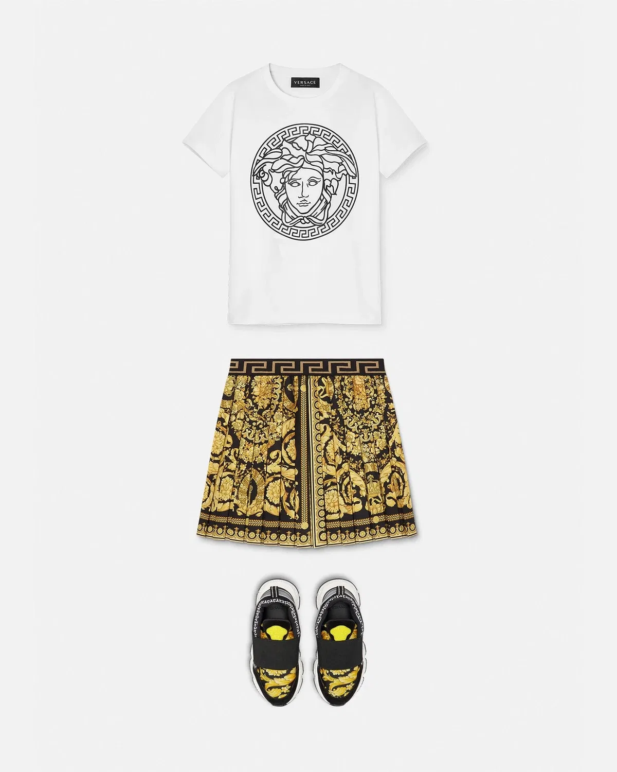 Детская футболка Medusa VERSACE, белый — фото 2