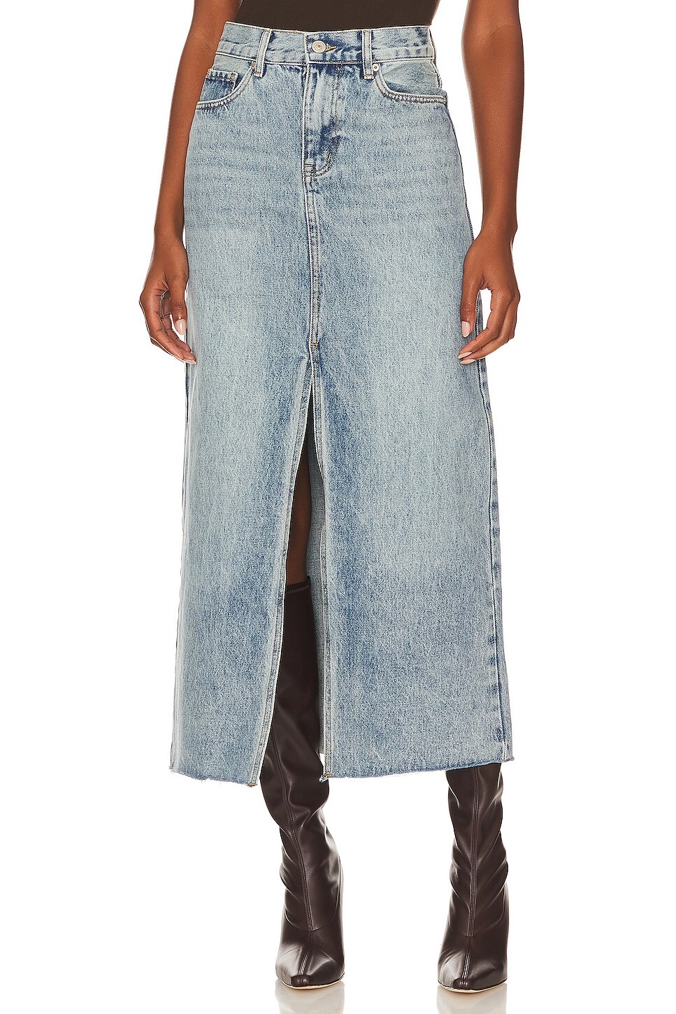 

Юбка Steve Madden Avani Denim, цвет Light Blue