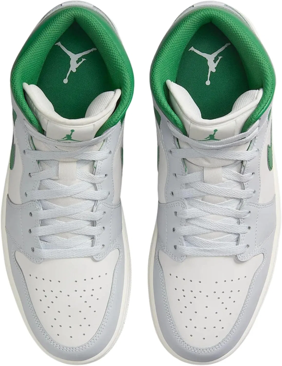 Кроссовки Nike Air Jordan 1 Mid DQ8426142, Ummit White Pure Platinum Sail Pine Green — фото 3