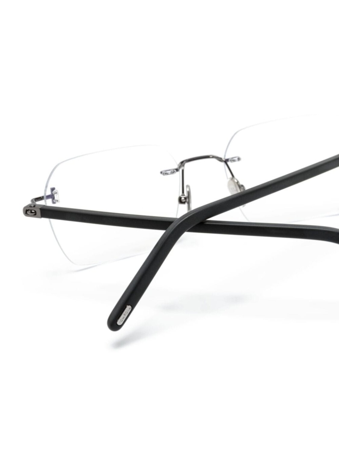 TOM FORD Eyewear очки в безободковой оправе, серый — фото 3