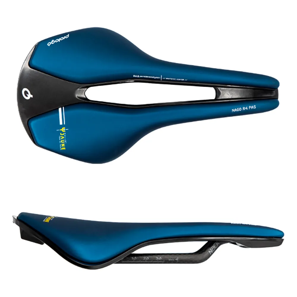 

Седло Prologo Nago R4 Maillo Jaune TDF PAS TiroX, синий