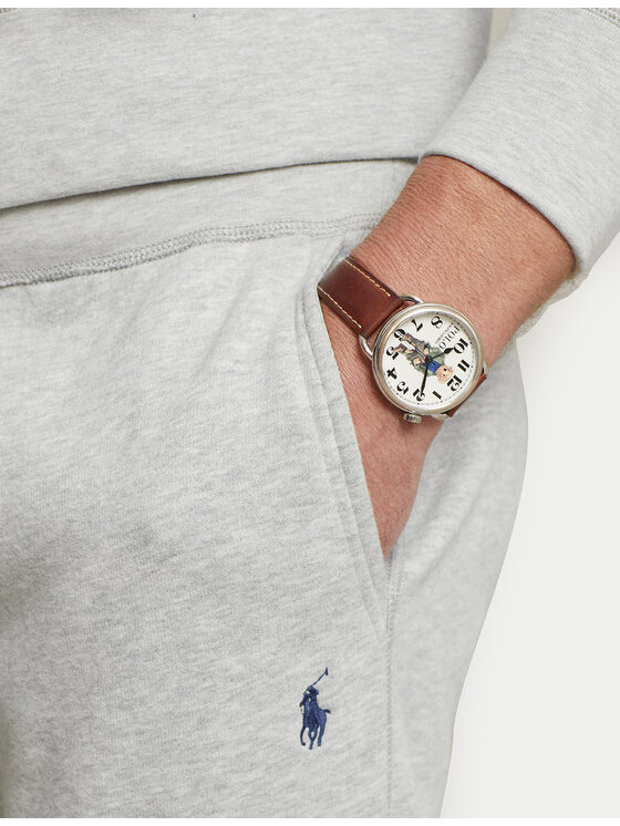 Свободные спортивные штаны 710793939002 Polo Ralph Lauren, серый — фото 4