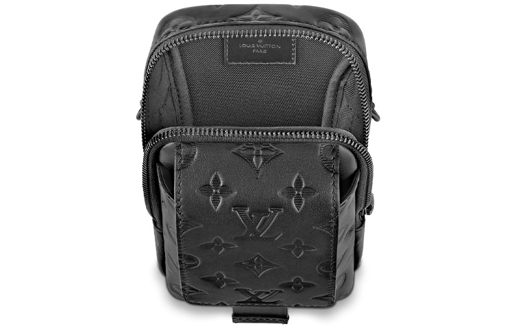 LOUIS VUITTON Кожаный чехол для телефона мужской черный — фото 4