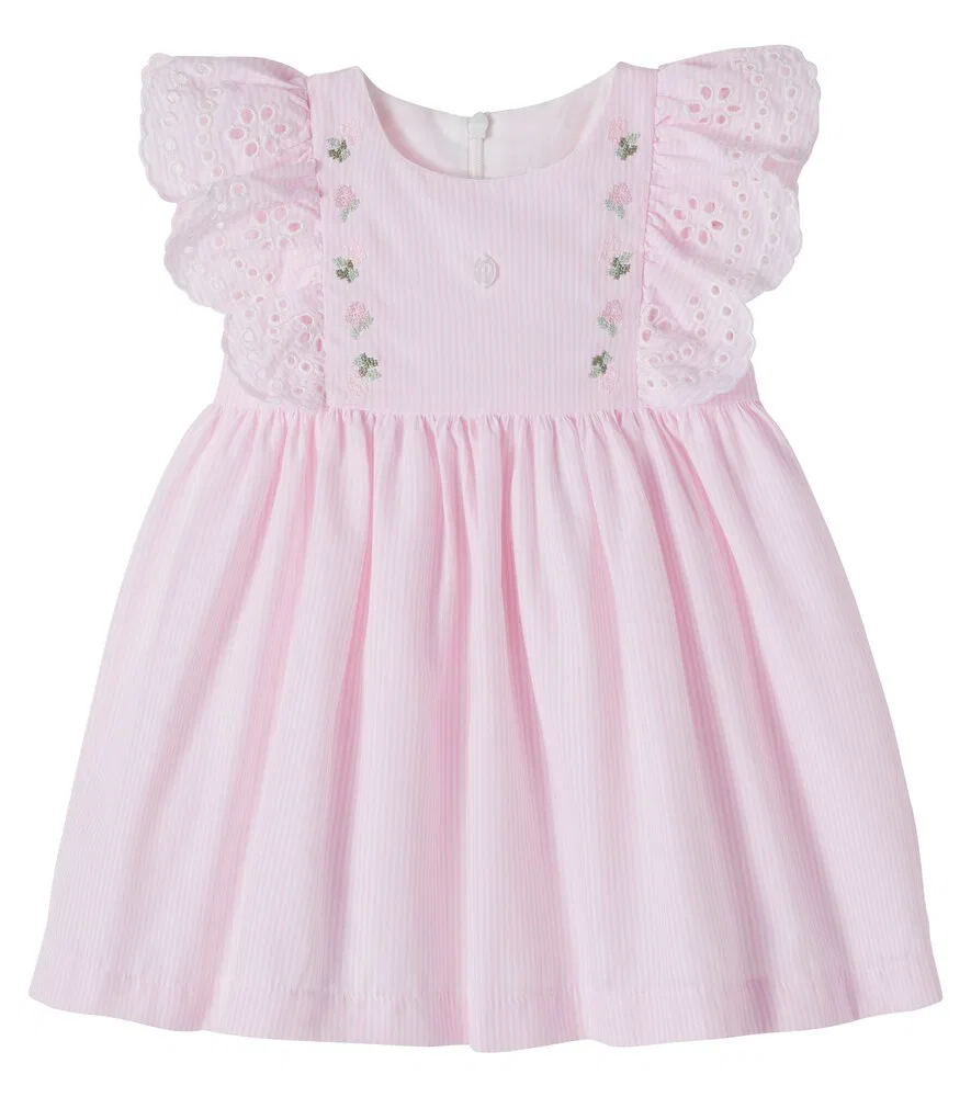 Платье Baby Broderie Anglaise из смесового хлопка Patachou, розовый