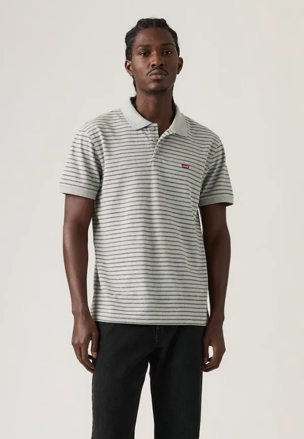 Рубашка поло Levi'S, Gus Stripe Midtone Grey Heather Pique