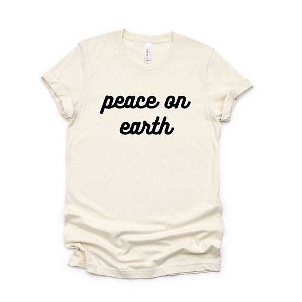 

Футболка с принтом Peace on earth Simply Sage Market, Cream, Зеленый, Футболка с принтом Peace on earth Simply Sage Market, Cream