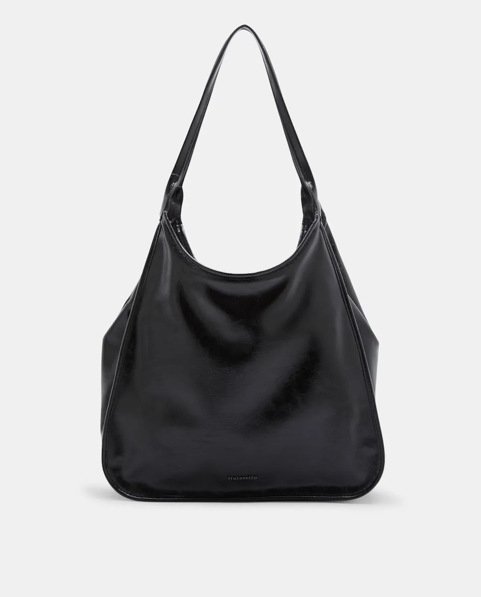 

Сумка-шоппер с эффектом кожи Tintoretto, черный