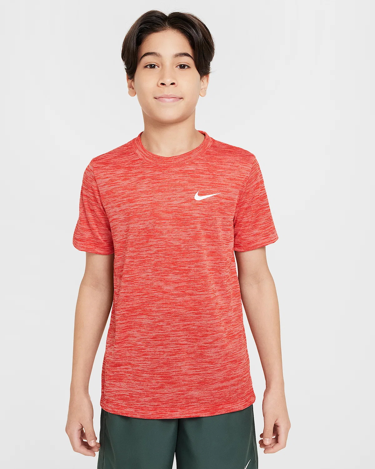 Детская футболка Nike Legend Dri-FIT для тренировок, University Red/Pure/Heather