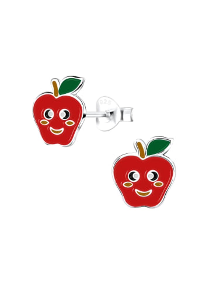 

Alexander York Серьги-гвоздики в форме яблока из серебра 925 пробы, комплект из 2 штук